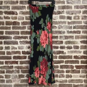 Vintage iconic Betsey Johnson bias skirt Rose